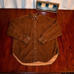 Tommy Bahama Men's XL Button Down LS Shirt, Brown.